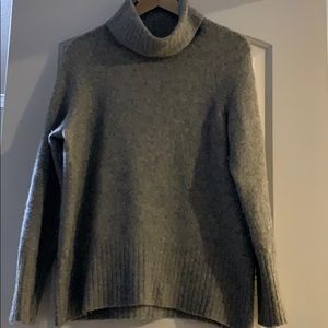 Aritzia Babaton cowl neck sweater grey sz S